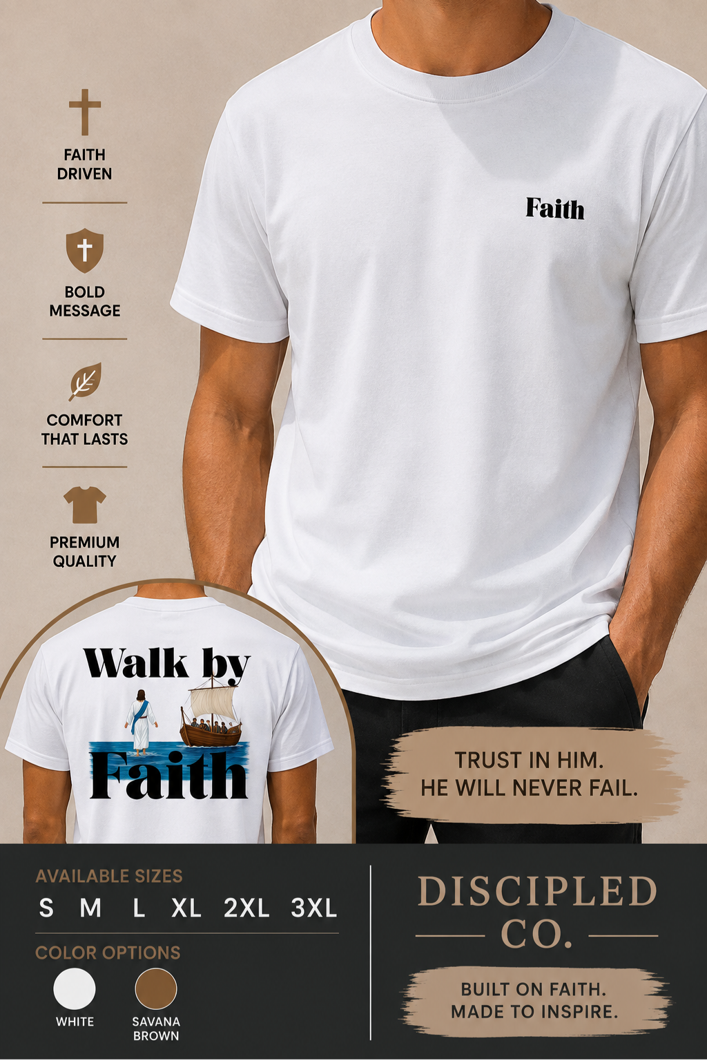 WALK BY FAITH - UNISEX TEE