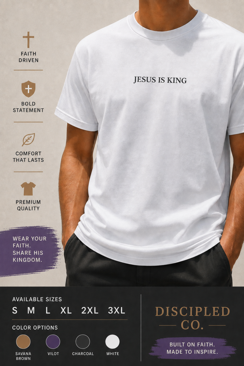 JESUS IS KING - UNISEX TEE