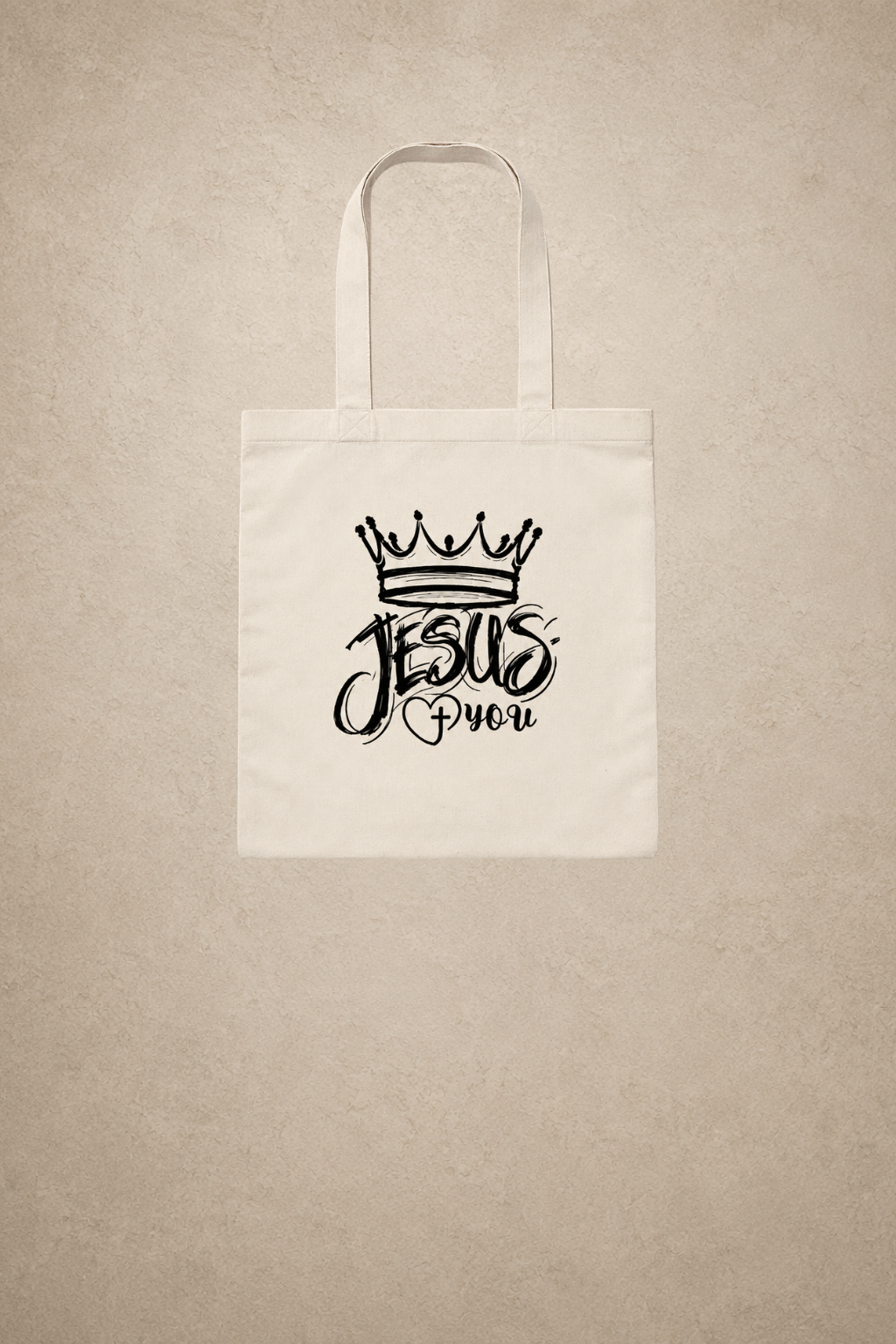 KING JESUS LOVES YOU - TOTE BAG