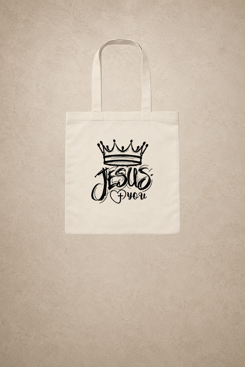 KING JESUS LOVES YOU - TOTE BAG